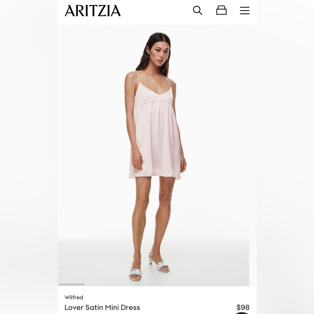 Aritzia Wilfred Lover Mini Dress